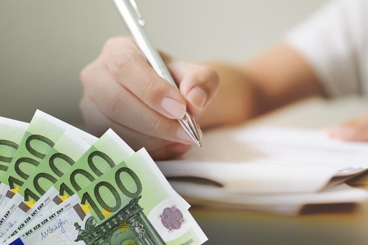 Antrag Euro Geld Steuern
