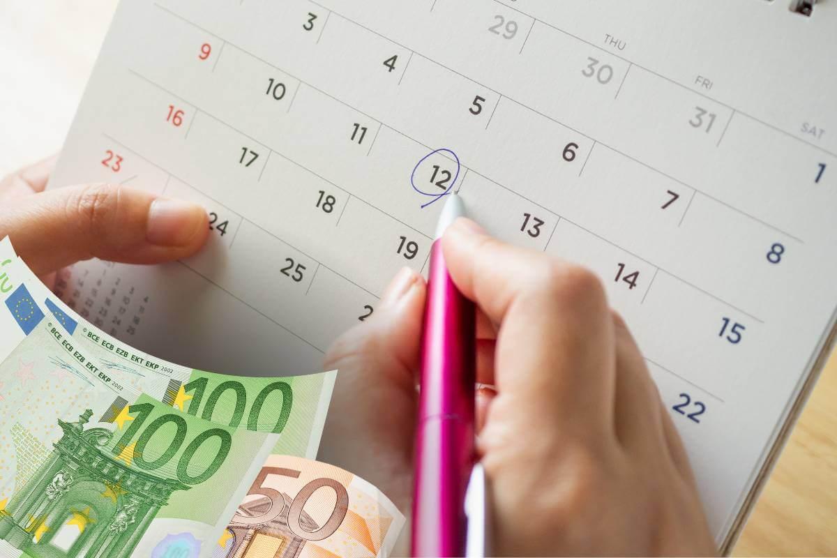 Euro Geld Termine Auszahlungstermine Kalender